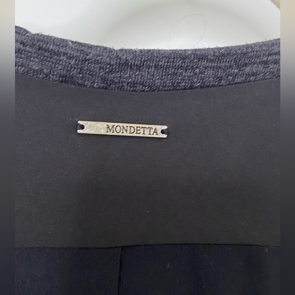 MONDETTA Black Heathered Grey High Low MIDI Dress Medium - Picture 4 of 8